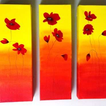 Poppies - Tryptic